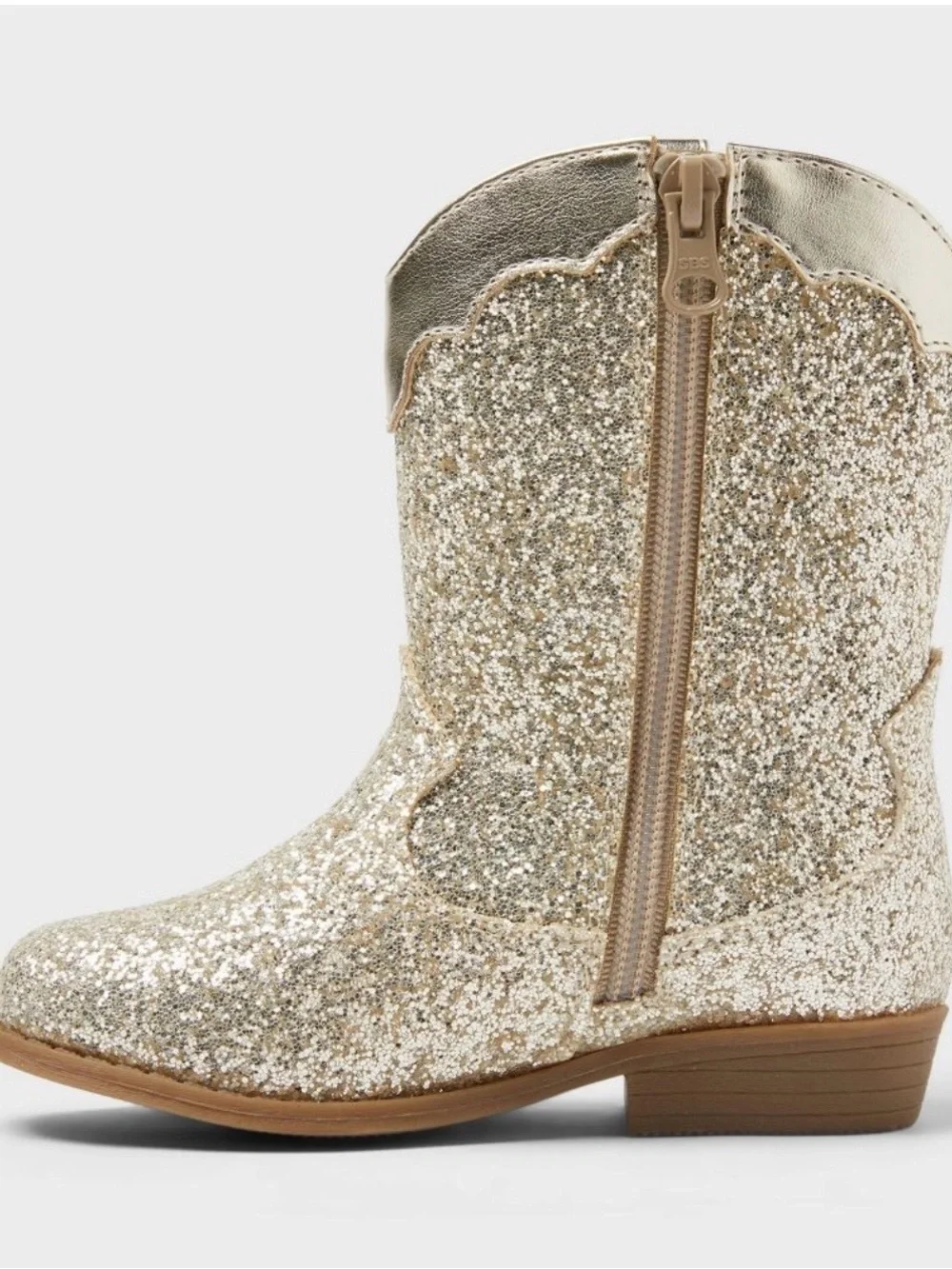 Cat & Jack Girls'. Toddler Dallas Glitter Cowboy Boots